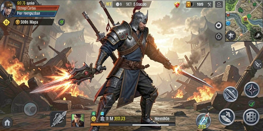Gambaran utama gameplay <strong>9ET</strong> dengan strategi pertempuran yang dinamis.