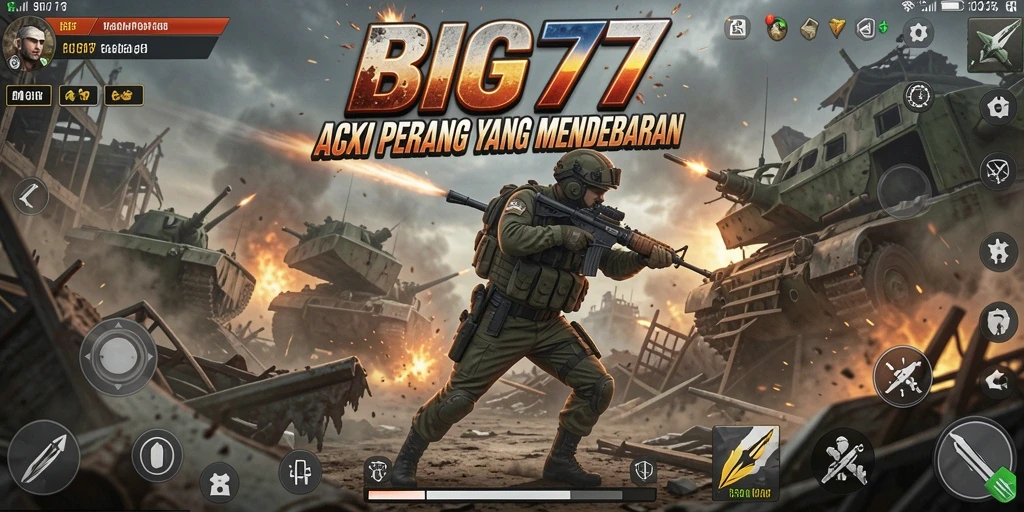 Tangkapan layar menunjukkan gameplay mendebarkan di BIG77.