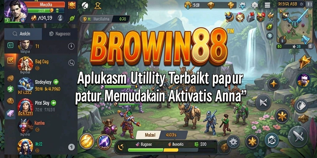 Tampilan antarmuka pengguna BROWIN88 yang bersih dan intuitif.