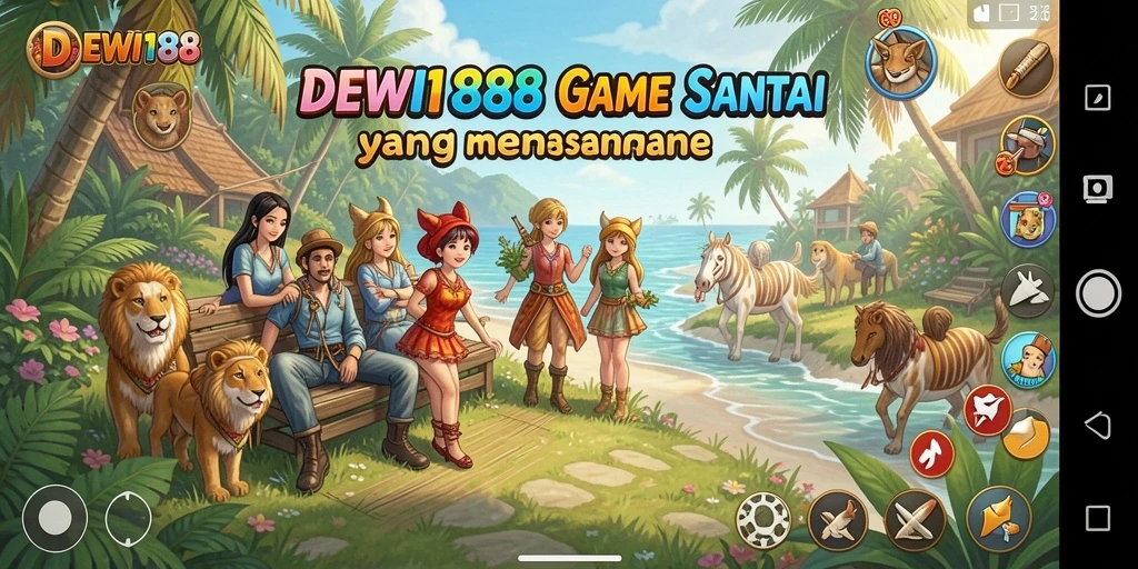 Tampilan gameplay seru dan penuh warna di DEWI188.