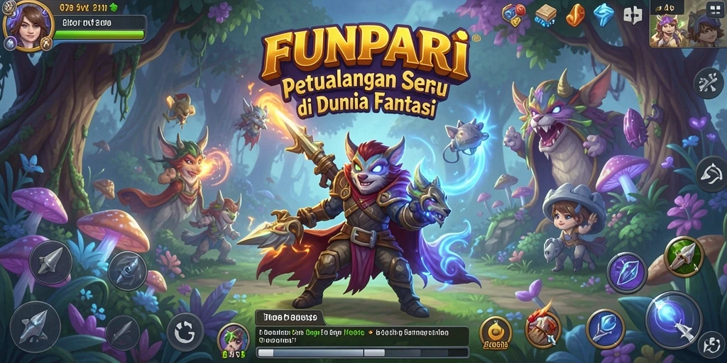 Screenshot gameplay petualangan menarik di FUNPARI.