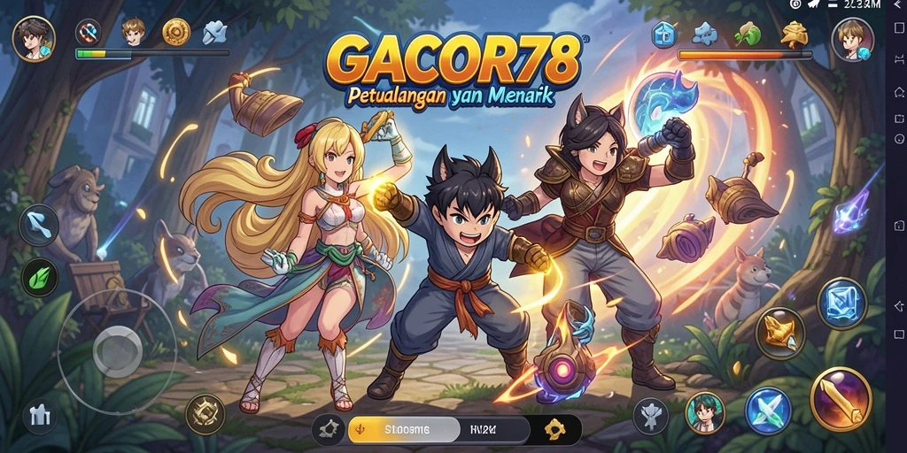 Tampilan gameplay GACOR78 yang memukau dan seru.
