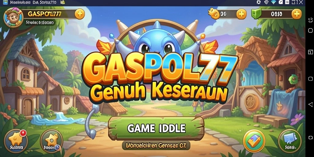 Screenshot GASPOL77 menampilkan gameplay yang menarik dan interaktif dalam kategori Idle.