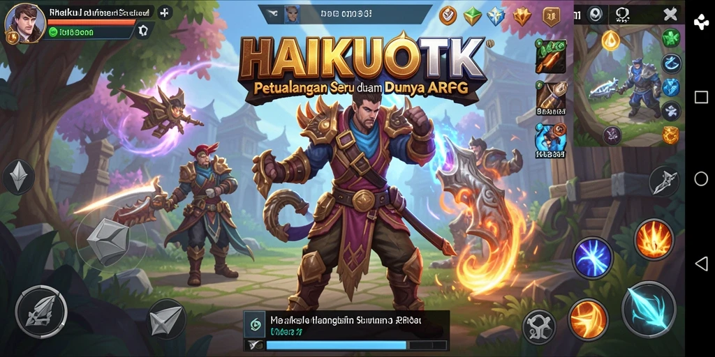 Gameplay seru HAIKUOTK dengan pertempuran yang intens.