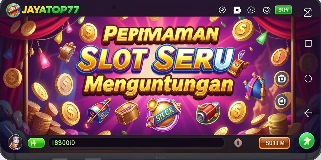 Tampilan gameplay menarik JAYATOP77 yang penuh warna.