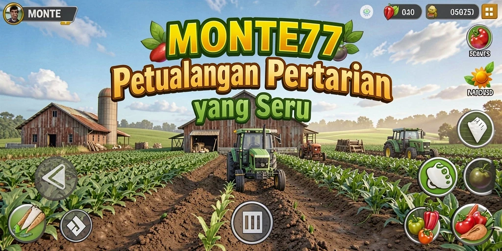 Tampilan gameplay seru dan interaktif dalam MONTE77.
