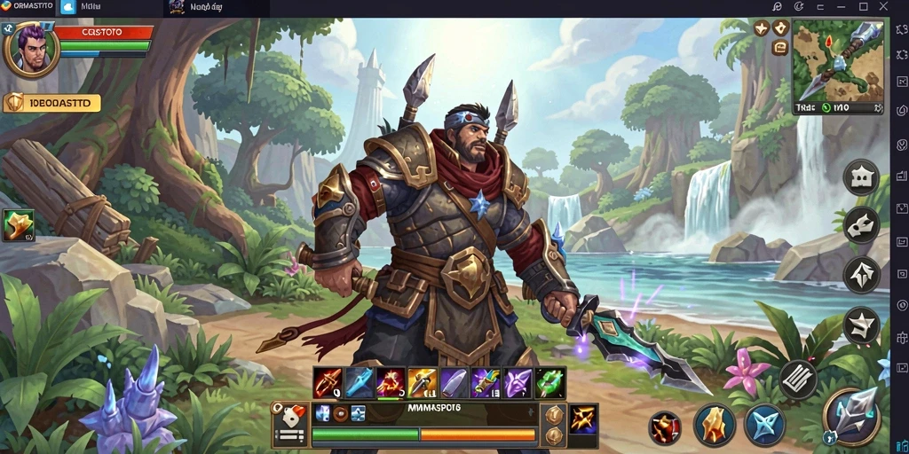 Tangkapan layar menunjukkan aksi seru dalam gameplay MMORPG.