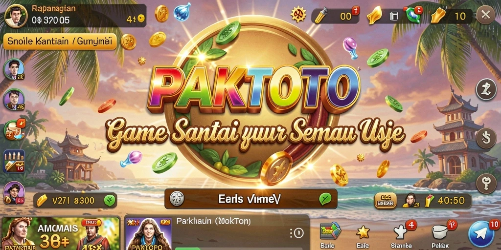 Tampilan gameplay santai dan menyenangkan dari PAKTOTO.