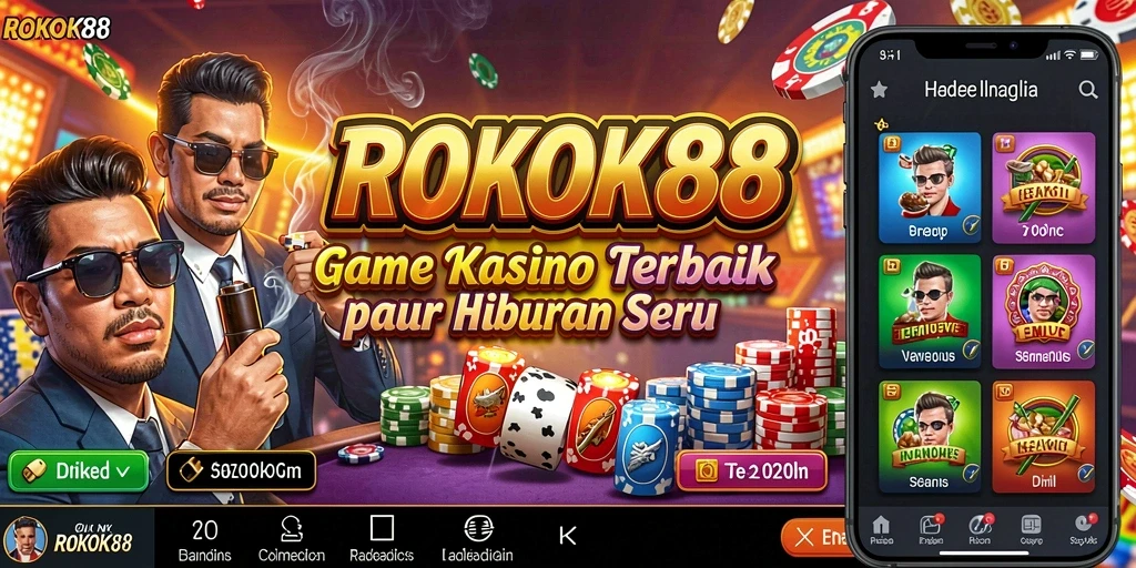 Screenshot gameplay ROKOK88 yang menunjukkan keseruan permainan Kasino.