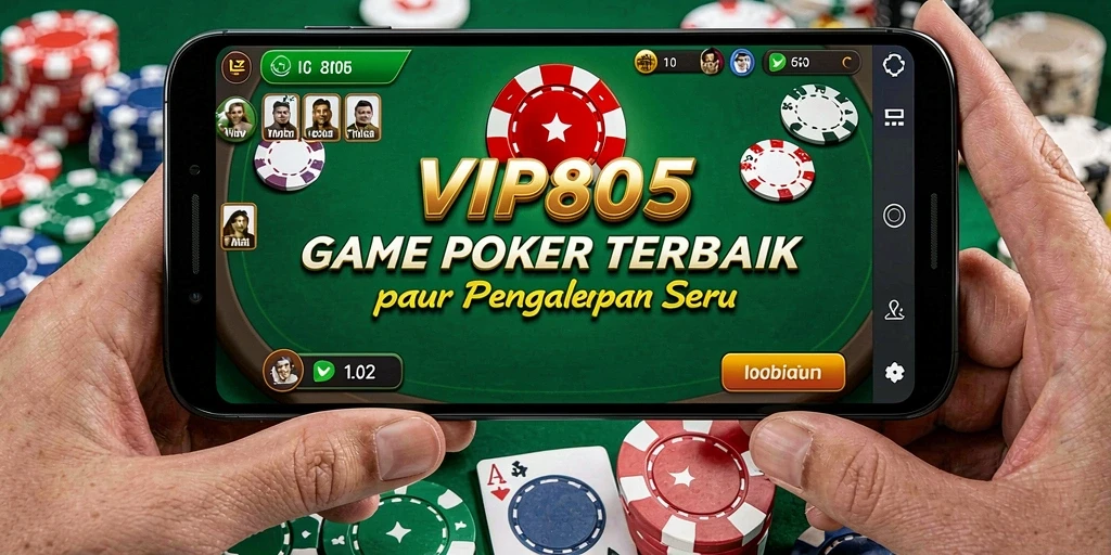 Tampilan menarik dari gameplay VIP805 yang menampilkan aksi Poker seru.