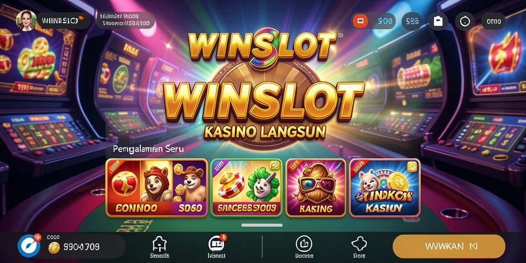 Tampilan bermain Live Casino di WINSLOT dengan dealer langsung.